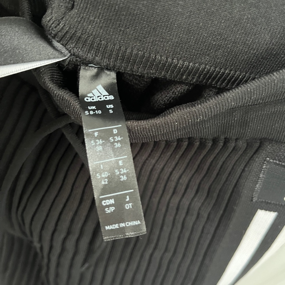 Adidas PRIMEKNIT wide leg ribbed pants size S - Picture 5 of 6